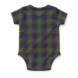 MacLeish (McLeish) Tartan Baby Onesie , Plaid Infant Bodysuit for Boys & Girls (0-24M), Snap Closure Newborn Romper for Holiday & Photoshoot