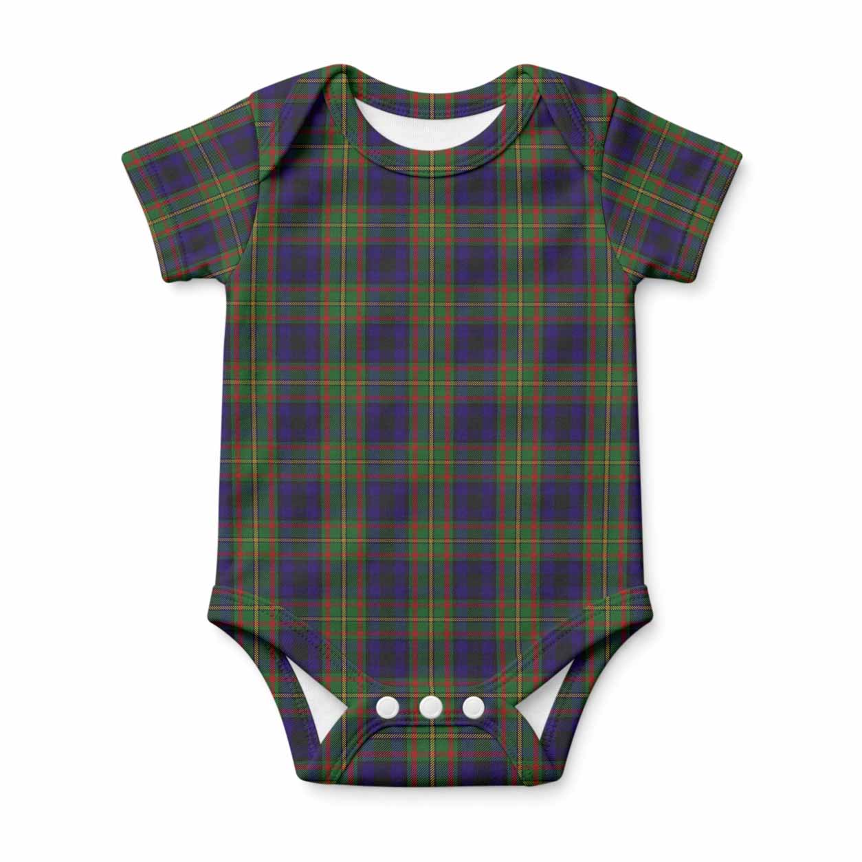 MacLeish (McLeish) Tartan Baby Onesie , Plaid Infant Bodysuit for Boys & Girls (0-24M), Snap Closure Newborn Romper for Holiday & Photoshoot