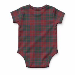 MacDonald (McDonald) of Glencoe Tartan Baby Onesie , Plaid Infant Bodysuit for Boys & Girls (0-24M), Snap Closure Newborn Romper for Holiday & Photoshoot
