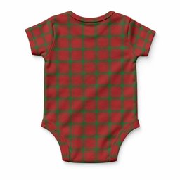 MacDonald (McDonald) of Sleat Tartan Baby Onesie , Plaid Infant Bodysuit for Boys & Girls (0-24M), Snap Closure Newborn Romper for Holiday & Photoshoot