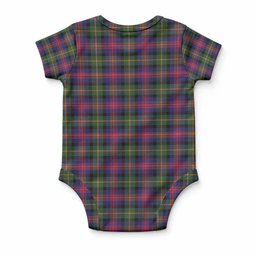 Logan Tartan Baby Onesie , Plaid Infant Bodysuit for Boys & Girls (0-24M), Snap Closure Newborn Romper for Holiday & Photoshoot