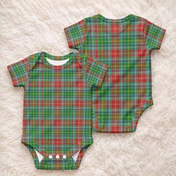 Muirhead Tartan Baby Onesie , Plaid Infant Bodysuit for Boys & Girls (0-24M), Snap Closure Newborn Romper for Holiday & Photoshoot