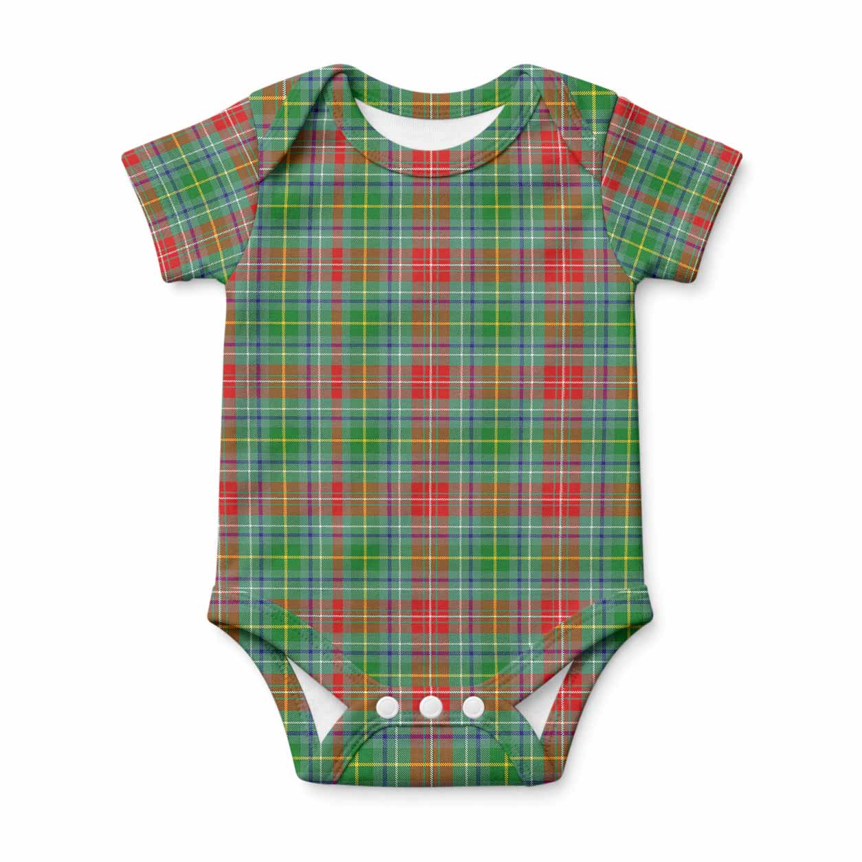 Muirhead Tartan Baby Onesie , Plaid Infant Bodysuit for Boys & Girls (0-24M), Snap Closure Newborn Romper for Holiday & Photoshoot