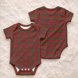 Munro (Monroe) Tartan Baby Onesie , Plaid Infant Bodysuit for Boys & Girls (0-24M), Snap Closure Newborn Romper for Holiday & Photoshoot