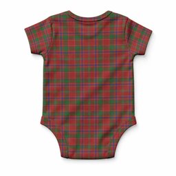 Munro (Monroe) Tartan Baby Onesie , Plaid Infant Bodysuit for Boys & Girls (0-24M), Snap Closure Newborn Romper for Holiday & Photoshoot