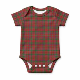 Munro (Monroe) Tartan Baby Onesie , Plaid Infant Bodysuit for Boys & Girls (0-24M), Snap Closure Newborn Romper for Holiday & Photoshoot