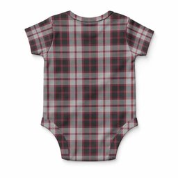 MacPherson (McPherson) Tartan Baby Onesie , Plaid Infant Bodysuit for Boys & Girls (0-24M), Snap Closure Newborn Romper for Holiday & Photoshoot