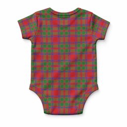 MacIntosh (McIntosh) Tartan Baby Onesie , Plaid Infant Bodysuit for Boys & Girls (0-24M), Snap Closure Newborn Romper for Holiday & Photoshoot