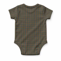 Limerick Tartan Baby Onesie , Plaid Infant Bodysuit for Boys & Girls (0-24M), Snap Closure Newborn Romper for Holiday & Photoshoot