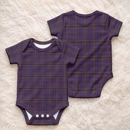 James of Wales Tartan Baby Onesie , Plaid Infant Bodysuit for Boys & Girls (0-24M), Snap Closure Newborn Romper for Holiday & Photoshoot