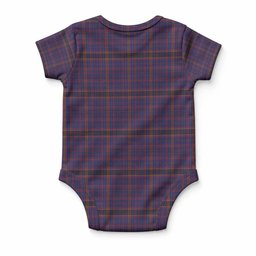 James of Wales Tartan Baby Onesie , Plaid Infant Bodysuit for Boys & Girls (0-24M), Snap Closure Newborn Romper for Holiday & Photoshoot