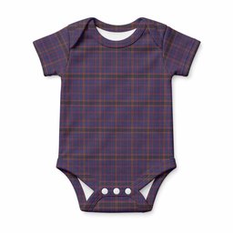 James of Wales Tartan Baby Onesie , Plaid Infant Bodysuit for Boys & Girls (0-24M), Snap Closure Newborn Romper for Holiday & Photoshoot