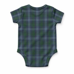 Jones of Wales Tartan Baby Onesie , Plaid Infant Bodysuit for Boys & Girls (0-24M), Snap Closure Newborn Romper for Holiday & Photoshoot