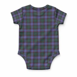 Hunter (Hunterston) Tartan Baby Onesie , Plaid Infant Bodysuit for Boys & Girls (0-24M), Snap Closure Newborn Romper for Holiday & Photoshoot