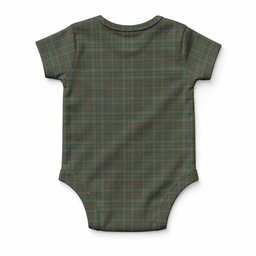 Kerry Tartan Baby Onesie , Plaid Infant Bodysuit for Boys & Girls (0-24M), Snap Closure Newborn Romper for Holiday & Photoshoot