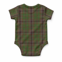 Murphy Tartan Baby Onesie , Plaid Infant Bodysuit for Boys & Girls (0-24M), Snap Closure Newborn Romper for Holiday & Photoshoot