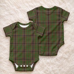Murphy Tartan Baby Onesie , Plaid Infant Bodysuit for Boys & Girls (0-24M), Snap Closure Newborn Romper for Holiday & Photoshoot