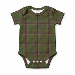 Murphy Tartan Baby Onesie , Plaid Infant Bodysuit for Boys & Girls (0-24M), Snap Closure Newborn Romper for Holiday & Photoshoot