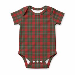 MacGregor (McGregor) Tartan Baby Onesie , Plaid Infant Bodysuit for Boys & Girls (0-24M), Snap Closure Newborn Romper for Holiday & Photoshoot