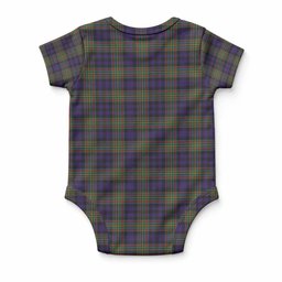 MacLellan (McLellan) Tartan Baby Onesie , Plaid Infant Bodysuit for Boys & Girls (0-24M), Snap Closure Newborn Romper for Holiday & Photoshoot