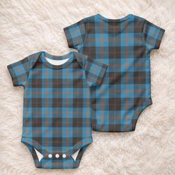 Garden (Gardyne) Tartan Baby Onesie , Plaid Infant Bodysuit for Boys & Girls (0-24M), Snap Closure Newborn Romper for Holiday & Photoshoot