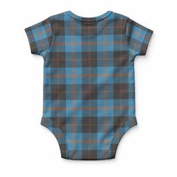 Garden (Gardyne) Tartan Baby Onesie , Plaid Infant Bodysuit for Boys & Girls (0-24M), Snap Closure Newborn Romper for Holiday & Photoshoot