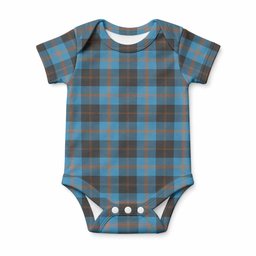 Garden (Gardyne) Tartan Baby Onesie , Plaid Infant Bodysuit for Boys & Girls (0-24M), Snap Closure Newborn Romper for Holiday & Photoshoot