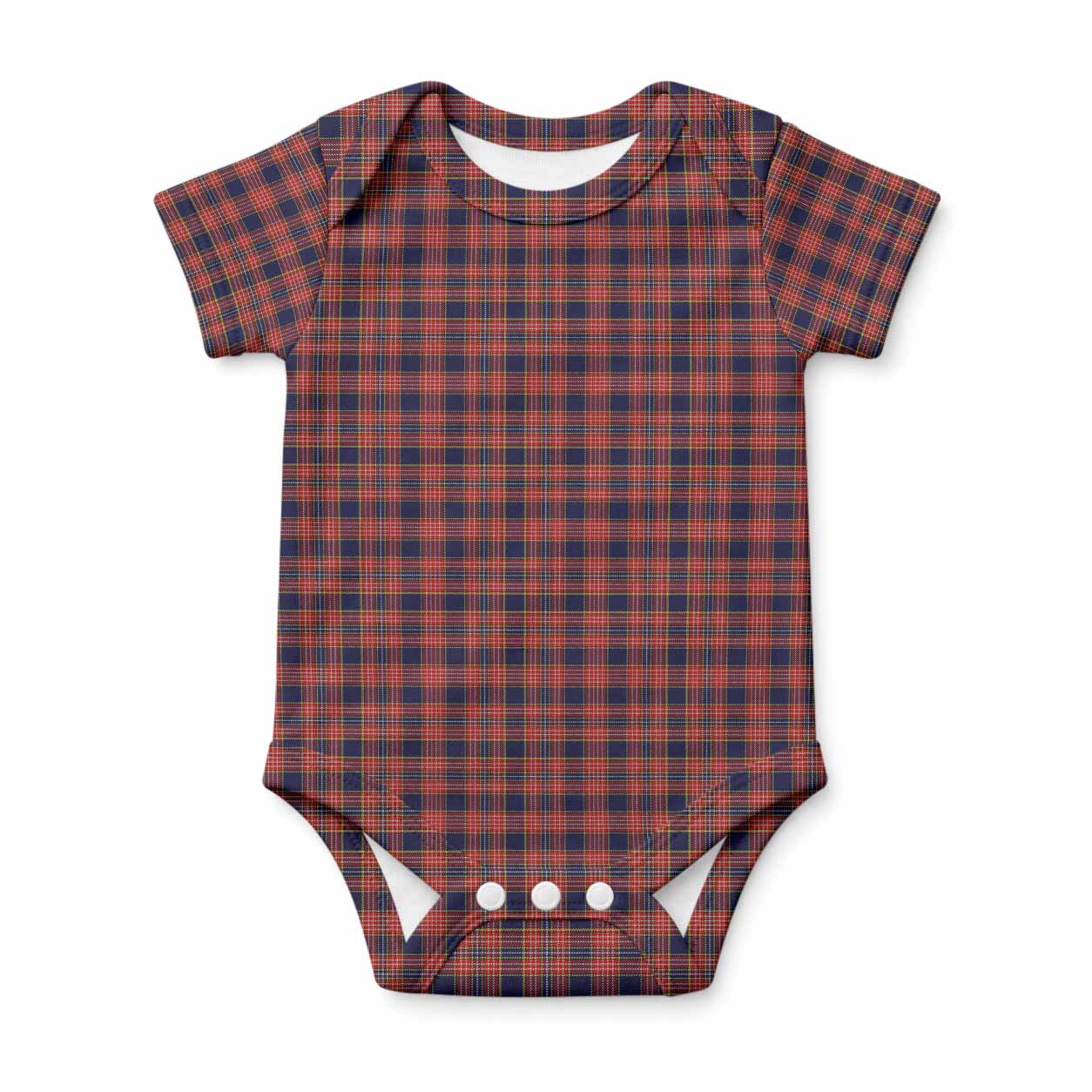 Ogilvie (Ogilvy) Tartan Baby Onesie , Plaid Infant Bodysuit for Boys & Girls (0-24M), Snap Closure Newborn Romper for Holiday & Photoshoot
