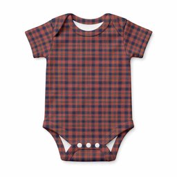 Ogilvie (Ogilvy) Tartan Baby Onesie , Plaid Infant Bodysuit for Boys & Girls (0-24M), Snap Closure Newborn Romper for Holiday & Photoshoot