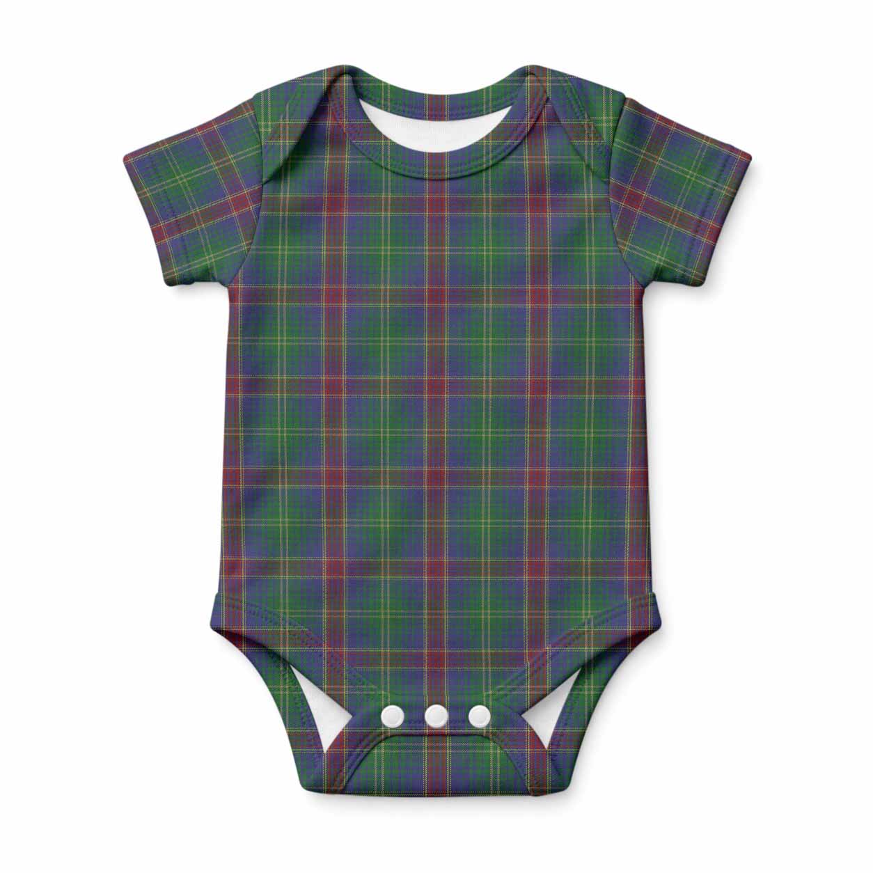 Hart Tartan Baby Onesie , Plaid Infant Bodysuit for Boys & Girls (0-24M), Snap Closure Newborn Romper for Holiday & Photoshoot
