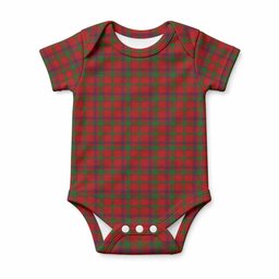MacColl (McColl) Tartan Baby Onesie , Plaid Infant Bodysuit for Boys & Girls (0-24M), Snap Closure Newborn Romper for Holiday & Photoshoot