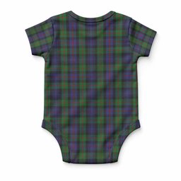 Murray Tartan Baby Onesie , Plaid Infant Bodysuit for Boys & Girls (0-24M), Snap Closure Newborn Romper for Holiday & Photoshoot