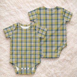 MacGrath (McGrath) Tartan Baby Onesie , Plaid Infant Bodysuit for Boys & Girls (0-24M), Snap Closure Newborn Romper for Holiday & Photoshoot