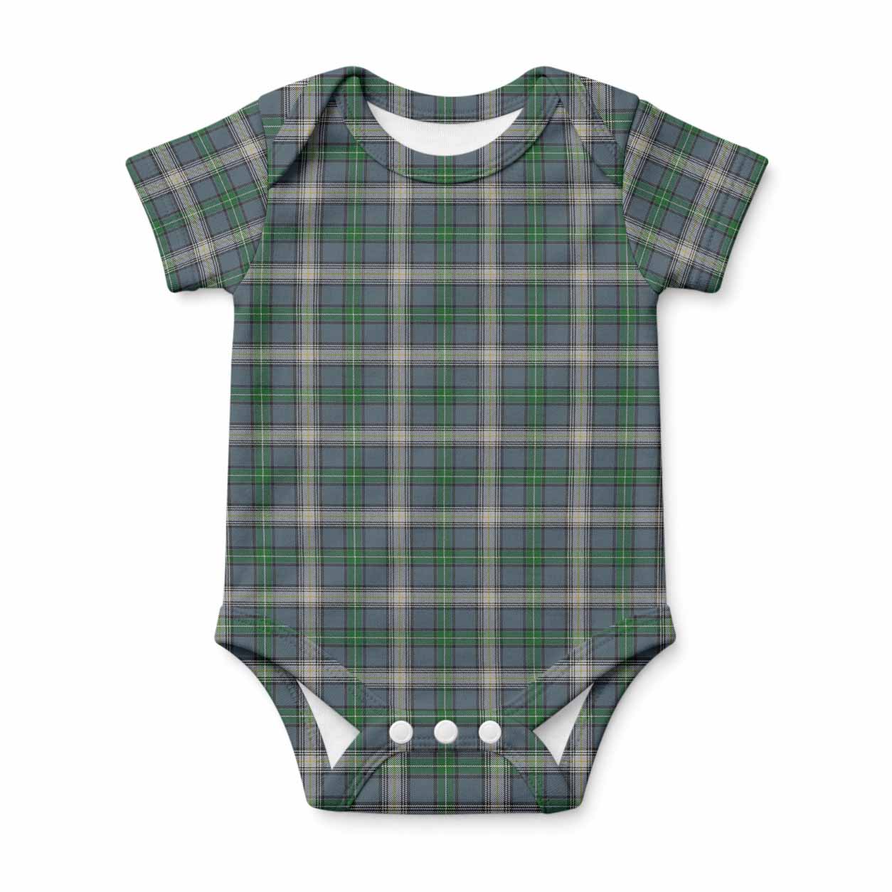 MacDowall (McDowall) Tartan Baby Onesie , Plaid Infant Bodysuit for Boys & Girls (0-24M), Snap Closure Newborn Romper for Holiday & Photoshoot