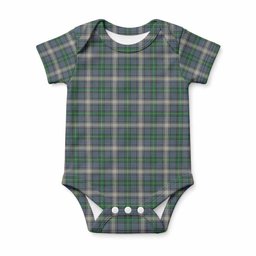 MacDowall (McDowall) Tartan Baby Onesie , Plaid Infant Bodysuit for Boys & Girls (0-24M), Snap Closure Newborn Romper for Holiday & Photoshoot