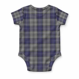 Napier Tartan Baby Onesie , Plaid Infant Bodysuit for Boys & Girls (0-24M), Snap Closure Newborn Romper for Holiday & Photoshoot