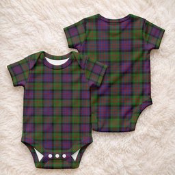 MacDonald (McDonald) Tartan Baby Onesie , Plaid Infant Bodysuit for Boys & Girls (0-24M), Snap Closure Newborn Romper for Holiday & Photoshoot