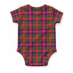 MacGowan (McGowan) Tartan Baby Onesie , Plaid Infant Bodysuit for Boys & Girls (0-24M), Snap Closure Newborn Romper for Holiday & Photoshoot