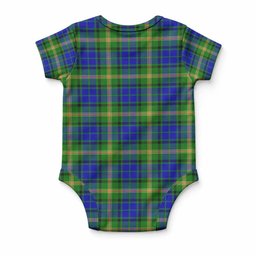 Maitland Tartan Baby Onesie , Plaid Infant Bodysuit for Boys & Girls (0-24M), Snap Closure Newborn Romper for Holiday & Photoshoot