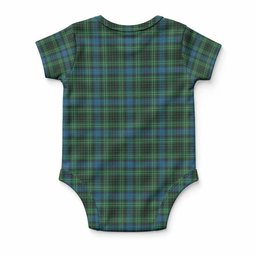 O'Connor Tartan Baby Onesie , Plaid Infant Bodysuit for Boys & Girls (0-24M), Snap Closure Newborn Romper for Holiday & Photoshoot