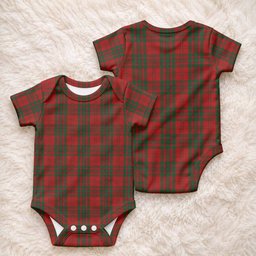 Livingstone (Livingston) Tartan Baby Onesie , Plaid Infant Bodysuit for Boys & Girls (0-24M), Snap Closure Newborn Romper for Holiday & Photoshoot
