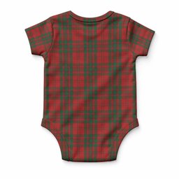 Livingstone (Livingston) Tartan Baby Onesie , Plaid Infant Bodysuit for Boys & Girls (0-24M), Snap Closure Newborn Romper for Holiday & Photoshoot