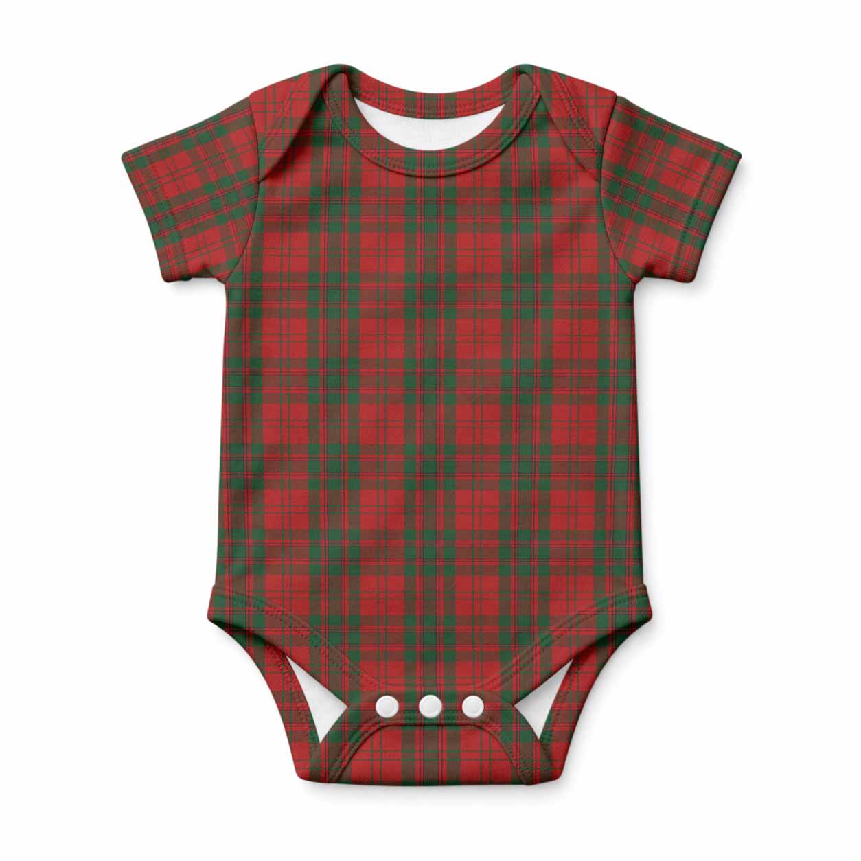 Livingstone (Livingston) Tartan Baby Onesie , Plaid Infant Bodysuit for Boys & Girls (0-24M), Snap Closure Newborn Romper for Holiday & Photoshoot