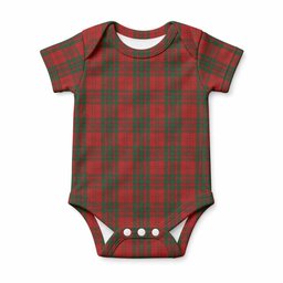 Livingstone (Livingston) Tartan Baby Onesie , Plaid Infant Bodysuit for Boys & Girls (0-24M), Snap Closure Newborn Romper for Holiday & Photoshoot