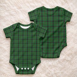 Kincaid Tartan Baby Onesie , Plaid Infant Bodysuit for Boys & Girls (0-24M), Snap Closure Newborn Romper for Holiday & Photoshoot