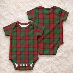 MacPhail (McPhail) Tartan Baby Onesie , Plaid Infant Bodysuit for Boys & Girls (0-24M), Snap Closure Newborn Romper for Holiday & Photoshoot