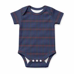 Hughes of Wales Tartan Baby Onesie , Plaid Infant Bodysuit for Boys & Girls (0-24M), Snap Closure Newborn Romper for Holiday & Photoshoot
