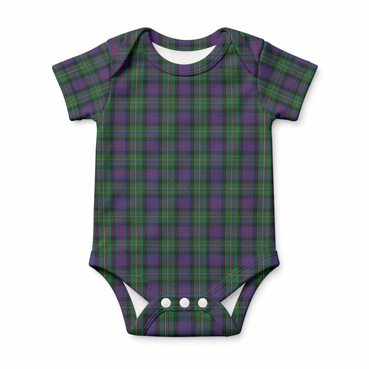 MacCallum (McCallum) Tartan Baby Onesie , Plaid Infant Bodysuit for Boys & Girls (0-24M), Snap Closure Newborn Romper for Holiday & Photoshoot
