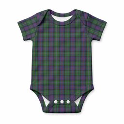 MacCallum (McCallum) Tartan Baby Onesie , Plaid Infant Bodysuit for Boys & Girls (0-24M), Snap Closure Newborn Romper for Holiday & Photoshoot