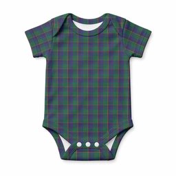 Lowry Tartan Baby Onesie , Plaid Infant Bodysuit for Boys & Girls (0-24M), Snap Closure Newborn Romper for Holiday & Photoshoot